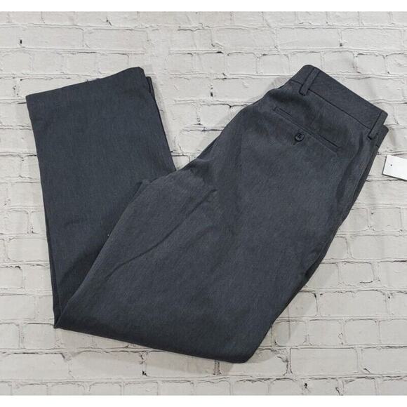 Alan Flusser Golf Pants Flat Front Gray MENS SIZE 32X32 - Picture 6 of 8